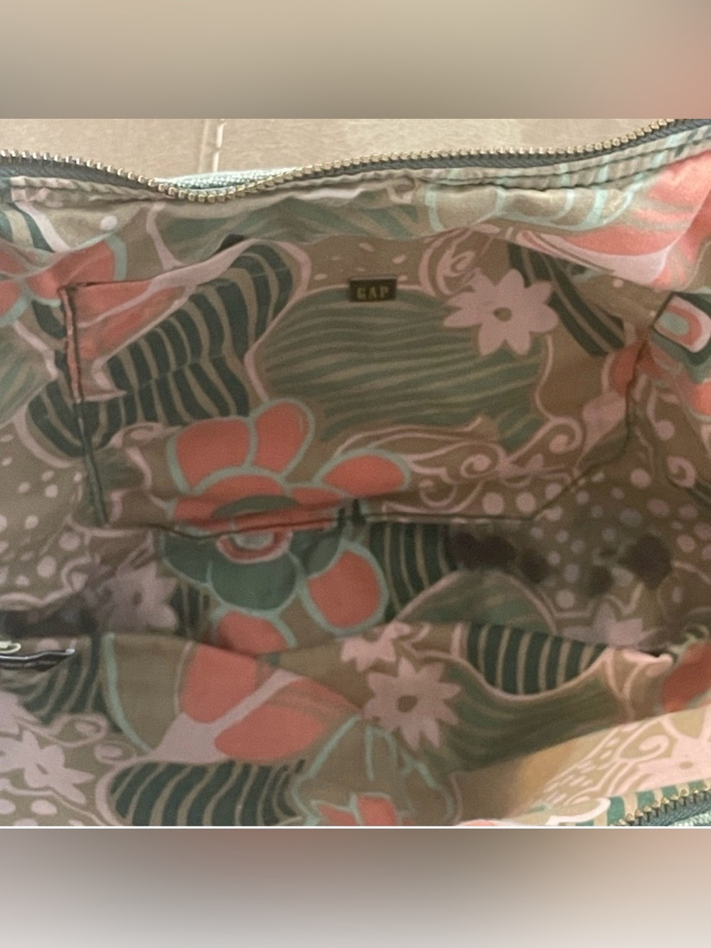 Vintage Gap Y2K denim light green bag gorpcore - Picture 5 of 10